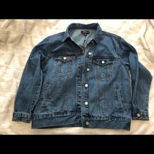Missguided Denim Jean Jacket Oversized